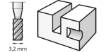 Frees HSS, D=3,2 mm, 2tk