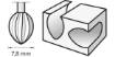 Frees HSS, D=7,8 mm, 2tk