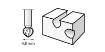 Frees HSS, D=4,8 mm, 2tk