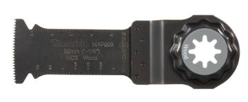 Multitool ristilõikamise saetera 32X60mm, 18TPI MAP003; HCS, STARLOCK PLUS, Puidule, 25 tk. Starlock Plus • 18 TPI • HCS • MAP003 • Puidule