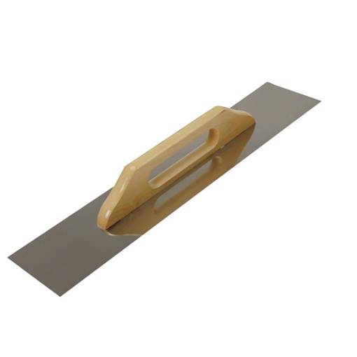 Stainless steel float 680x130mm, wooden handle