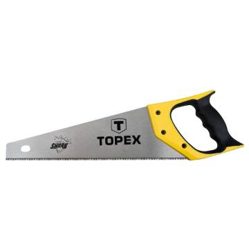 Hand saw 400mm, "Shark", 7TPI, 3 sides sharpened hardened teeth, biamterial handle