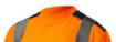 High visibility T-shirt, dark bottom, orange size M