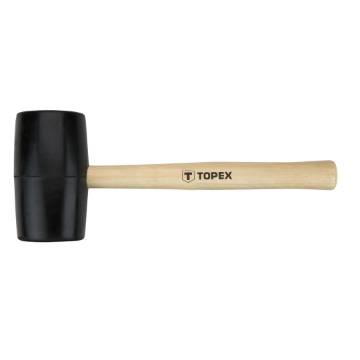 Rubber mallet 63mm/680g, hard wood handle