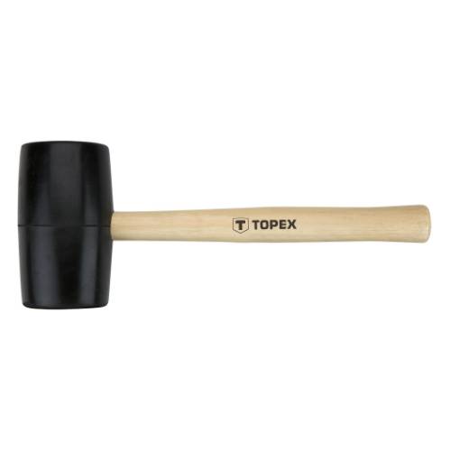 Rubber mallet 63mm/680g, hard wood handle