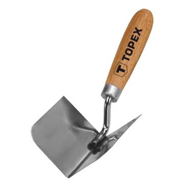 Stucco angular trowel 80 x 60 mm, stainless steel