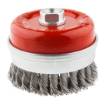 Cup brush 100mm x M14  twisted stainless steel wire 0.50mm