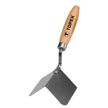 Stucco angular trowel 85 x 60 mm, stainless steel
