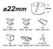 Bi-metal hole saw 22mm
