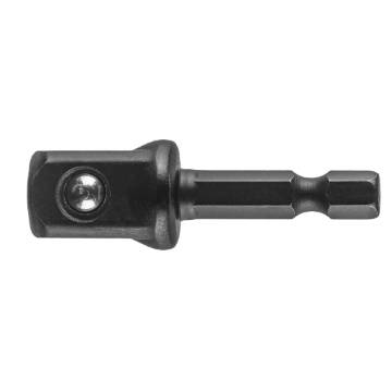 Impact adapter 1/4" Hex 1/2" square