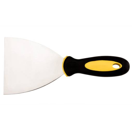 Scraper 100mm, stainless steel blade bimaterial handle