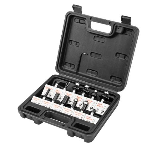 Rotary bits 12pcs., shank 8mm