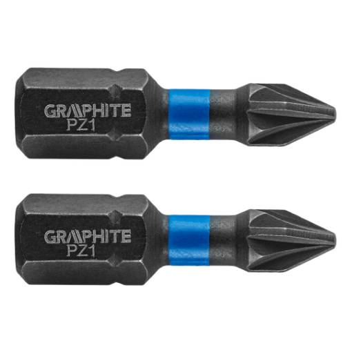 Impact bit PZ1 x 25 mm, 2 pcs
