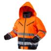 High vision working jacket, insulated, orange size M