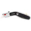 Knife with trapezoidal blade, metal body