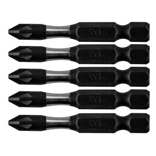 Impact bit S2, 50 mm, PZ2, 5 pcs