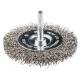 Circular brush 75mm x 6 shaft crimped stainless steel wire 0.30mm