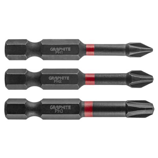 Impact bit PH1/2/3 x 50 mm, 3 pcs
