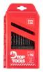HSS twist drill set 19pcs, 1-10mm