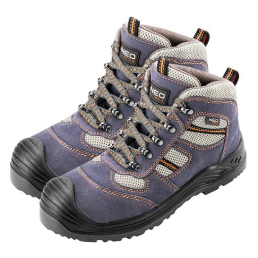 Safety boots, suede leather, size 47, CE
