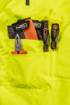 High vision working trousers, insulated, yellow size XXL