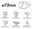 Bi-metal hole saw 73mm