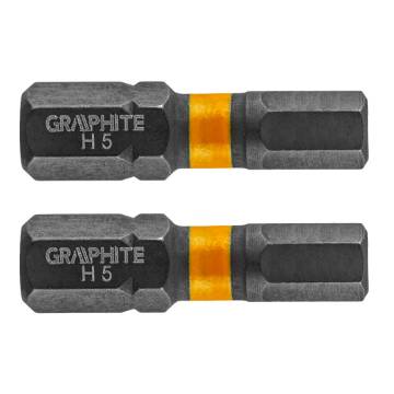 Impact bit HEX5 x 25 mm, 2 pcs