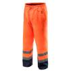 High vision working trousers, waterproof, orange size XXL
