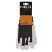 Working gloves, pig grain leather, 10"