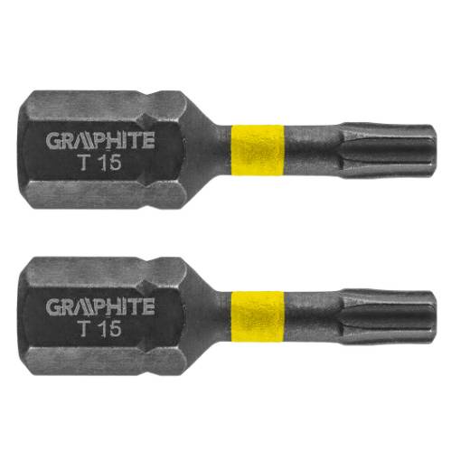 Impact bit TX15 x 25 mm, 2 pcs