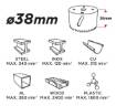 Bi-metal hole saw 38mm