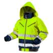 High vision working jacket, insulated, yellow size XL