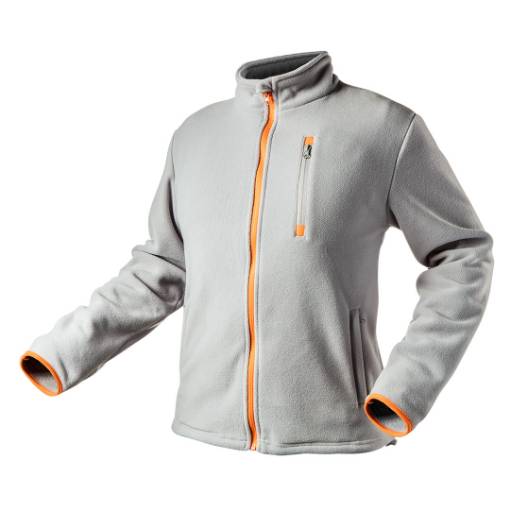 Polar fleece jacket, grey, size S
