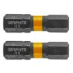 Impact bit HEX6 x 25 mm, 2 pcs