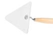 Stainless steel brick trowel 180x180mm
