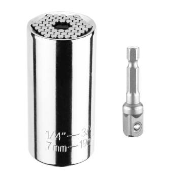 Universal socket 7 - 19 mm, 1/4"-3/4"