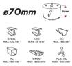 Bi-metal hole saw 70 mm