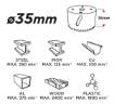 Bi-metal hole saw 35mm