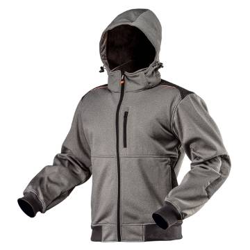 Working softshell jacket, detachable hood, size M