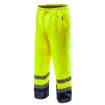 High vision working trousers, waterproof, yellow size XXL
