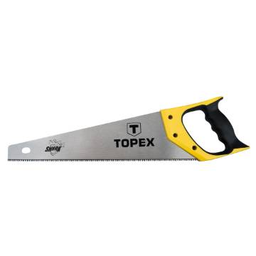 Hand saw 450mm, "Shark", 7TPI, 3 sides sharpened hardened teeth, bimaterial handle
