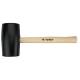 Rubber mallet 72mm/900g, hard wood handle