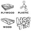 HSS saw drill bit 5,6,8mm,Tin-coated, 3pcs set