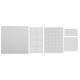 EVA self-adhesive felt and foam pads, white, 125 pcs