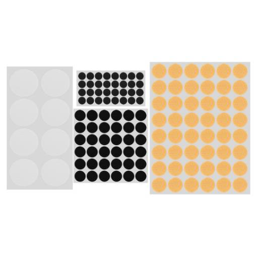 Felt and foam EVA self-adhesive pads, mix, 124 pcs