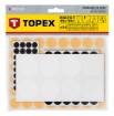 Felt and foam EVA self-adhesive pads, mix, 124 pcs