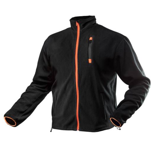 Polar fleece jacket, black, size XXL/58