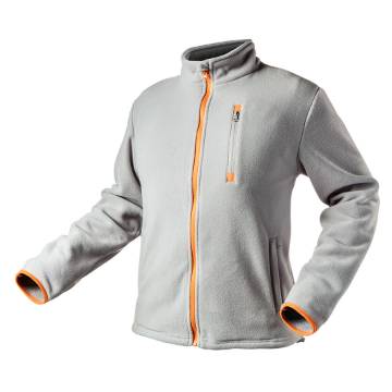 Polar fleece jacket, grey, size M