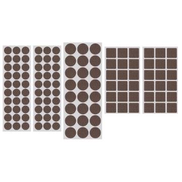 Adhesive EVA foam pads, brown, 120 pcs