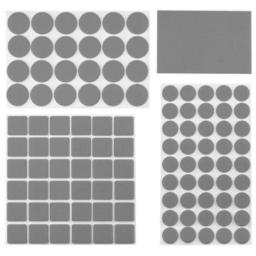 Adhesive felt pads set, grey, 106 pcs